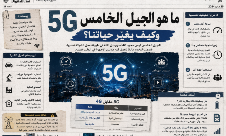 ما هو الجيل الخامس 5G وكيف يغيّر حياتنا؟