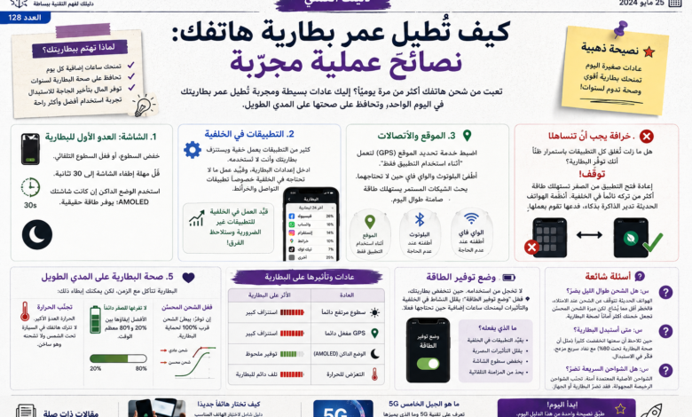 كيف تُطيل عمر بطارية هاتفك: نصائح عملية مجرّبة